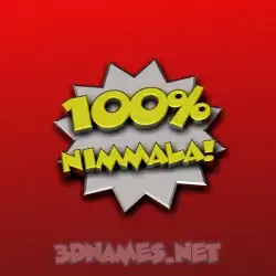 nimmala in 100 Percent style - 3D name wallpaper