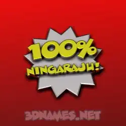 ningaraju in 100 Percent style - 3D name wallpaper