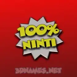 ninti in 100 Percent style - 3D name wallpaper