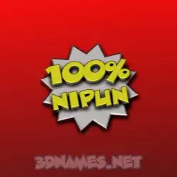 nipun in 100 Percent style - 3D name wallpaper