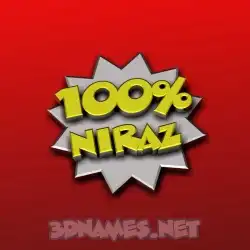 niraz in 100 Percent style - 3D name wallpaper