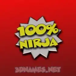nirja in 100 Percent style - 3D name wallpaper