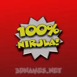 nirjla in 100 Percent style - 3D name wallpaper