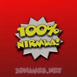 nirmla in 100 Percent style - 3D name wallpaper