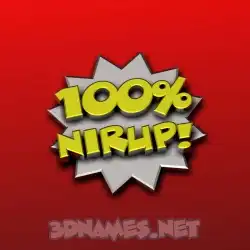 nirup in 100 Percent style - 3D name wallpaper