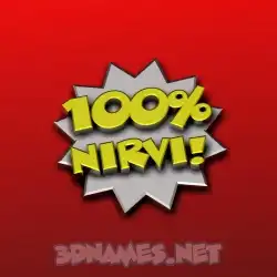 nirvi in 100 Percent style - 3D name wallpaper