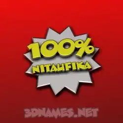 nitaufika in 100 Percent style - 3D name wallpaper
