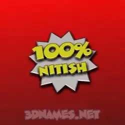 nitish in 100 Percent style - 3D name wallpaper