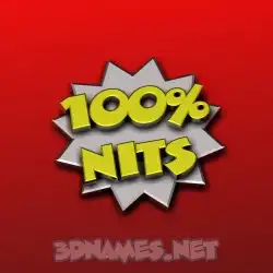 nits in 100 Percent style - 3D name wallpaper