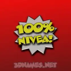 nivea in 100 Percent style - 3D name wallpaper