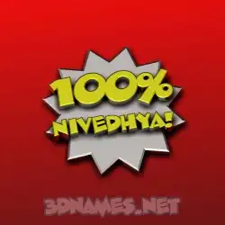 nivedhya in 100 Percent style - 3D name wallpaper