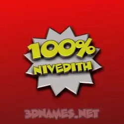 nivedith in 100 Percent style - 3D name wallpaper