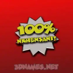 nkhensani in 100 Percent style - 3D name wallpaper