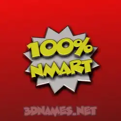 nmart in 100 Percent style - 3D name wallpaper