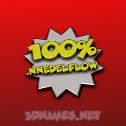 nnedelflow in 100 Percent style - 3D name wallpaper