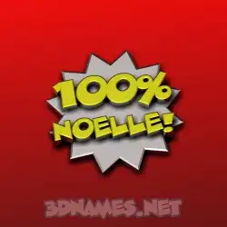 noelle in 100 Percent style - 3D name wallpaper