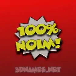noim in 100 Percent style - 3D name wallpaper