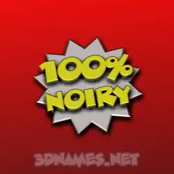 noiry in 100 Percent style - 3D name wallpaper