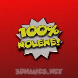 nolene in 100 Percent style - 3D name wallpaper