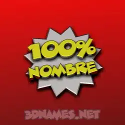 nombre in 100 Percent style - 3D name wallpaper