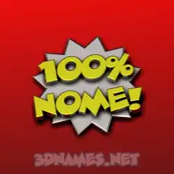 nome in 100 Percent style - 3D name wallpaper