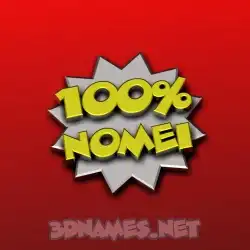 nomei in 100 Percent style - 3D name wallpaper