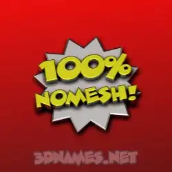 nomesh in 100 Percent style - 3D name wallpaper