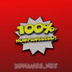 nompumelelo in 100 Percent style - 3D name wallpaper
