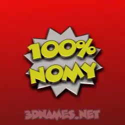 nomy in 100 Percent style - 3D name wallpaper
