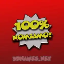 nomzamo in 100 Percent style - 3D name wallpaper