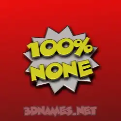 none in 100 Percent style - 3D name wallpaper