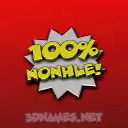 nonhle in 100 Percent style - 3D name wallpaper
