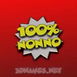 nonno in 100 Percent style - 3D name wallpaper