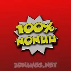 nonuu in 100 Percent style - 3D name wallpaper
