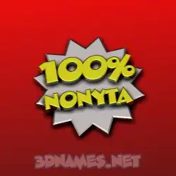 nonyta in 100 Percent style - 3D name wallpaper