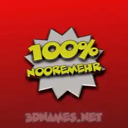 nooremehr in 100 Percent style - 3D name wallpaper