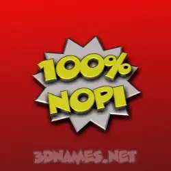 nopi in 100 Percent style - 3D name wallpaper