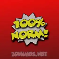 norm in 100 Percent style - 3D name wallpaper