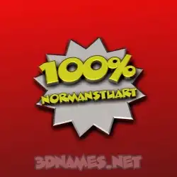 normanstuart in 100 Percent style - 3D name wallpaper