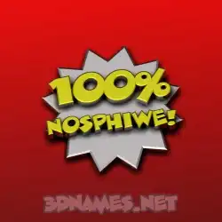 nosphiwe in 100 Percent style - 3D name wallpaper