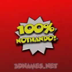nothando in 100 Percent style - 3D name wallpaper