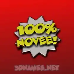 novee in 100 Percent style - 3D name wallpaper