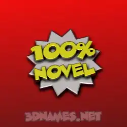 novel in 100 Percent style - 3D name wallpaper