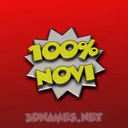 novi in 100 Percent style - 3D name wallpaper