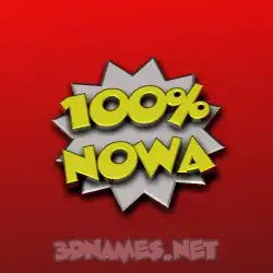 nowa in 100 Percent style - 3D name wallpaper