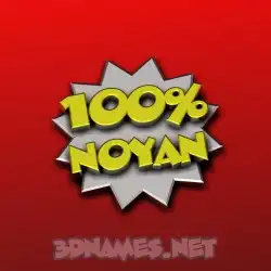 noyan in 100 Percent style - 3D name wallpaper