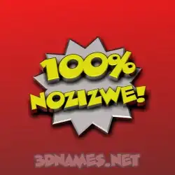 nozizwe in 100 Percent style - 3D name wallpaper