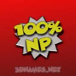 np in 100 Percent style - 3D name wallpaper