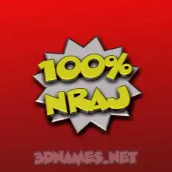 nraj in 100 Percent style - 3D name wallpaper