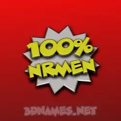 nrmen in 100 Percent style - 3D name wallpaper
